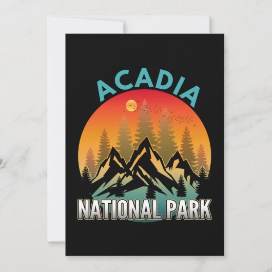 Invitation Parc national d'Acadia (Devant)