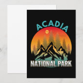 Invitation Parc national d'Acadia (Devant / Derrière)
