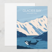 Invitation Parc national de Glacier Bay (Devant / Derrière)