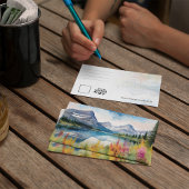 Invitation Parc national du Glacier Montana Aquarelle