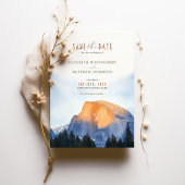 Invitation Parc national Yosemite Aquarelle Demi-Dôme