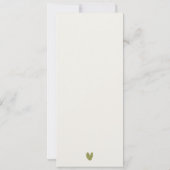 Invitation Parc national Yosemite CA Watercolor Mariage Menu (Dos)