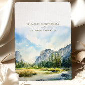 Invitation Parc national Yosemite Enregistrer la date Vue du