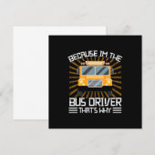 Invitation Parce que je suis le chauffeur de bus (Devant / Derrière)