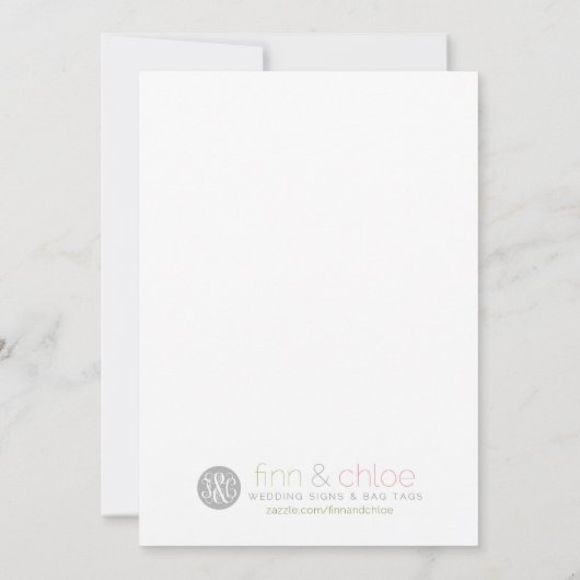 Invitation Parchemin 5x7 Panneau de tableau Alcool parce que (Dos)