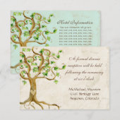 Invitation Parchemin d'antiquité des racines d'arbre à vent m (Devant / Derrière)