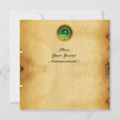 Invitation parchemin de jade agate MON (Dos)