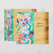 INVITATION PARCHEMIN DU CONTE DE FEE DE LA VIGNE (Devant / Derrière)