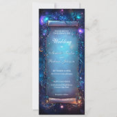 Invitation Parchemin Mariage de contes fées enchantées de la (Devant)