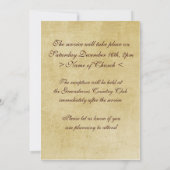 Invitation Parchemin rose (Dos)