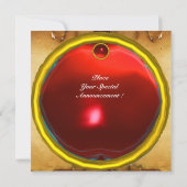 Invitation Parchemin rouge rubis MON (Dos)
