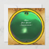 Invitation Parchemin vert Jade MON (Dos)