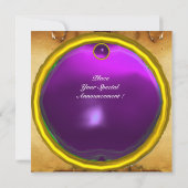 Invitation Parchemin violet améthyste MON (Dos)