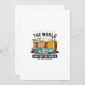 Invitation Parcourir Le Monde (Devant / Derrière)