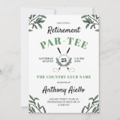 Invitation Parcours de golf à thème de retraite (Devant)