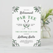 Invitation Parcours de golf à thème de retraite (Debout devant)