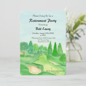 Invitation Parcours de golf de la partie de golf (Debout devant)