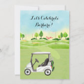 Invitation Parcours de golf de la partie de retraite Invitati (Dos)