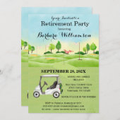 Invitation Parcours de golf de la partie de retraite Invitati (Devant / Derrière)