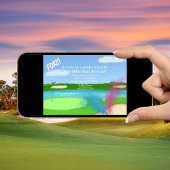 Invitation Parcours De Golf Et Bunker Baby shower De Révélati