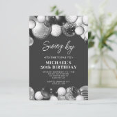 Invitation Parcours de golf masculin 50e anniversaire (Debout devant)