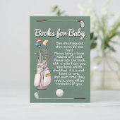 Invitation Parcours de golf pour le baby shower (Debout devant)