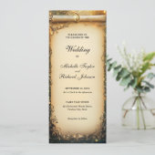 Invitation Parcours de Mariage de Conte de forêt enchantée (Debout devant)