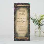 Invitation Parcours de Mariage de Conte de forêt enchantée (Debout devant)