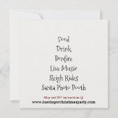 Invitation Parcours de neige Famille Noël fête (Dos)