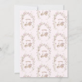 Invitation Parcours nuptial de Fête des mariées de golf (Dos)