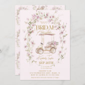 Invitation Parcours nuptial de Fête des mariées de golf (Devant / Derrière)