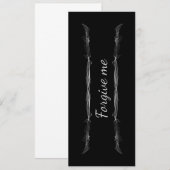 Invitation Pardonne-moi (Devant / Derrière)
