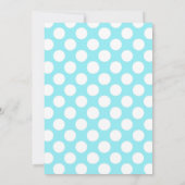 Invitation Parent mignonne et bébé baleine Bingo garçon bleu (Dos)