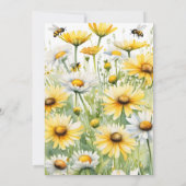 Invitation Parents d'abeilles de printemps baby shower modèle (Dos)