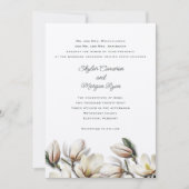 Invitation Parents Mariages du sud de la Magnolia (Devant)