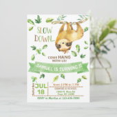 Invitation Paressons de traîner l'invitation du garçon. (Debout devant)