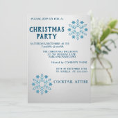 Invitation Parfait, Cool, Flakes Bleu Noël (Debout devant)