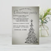 Invitation Parfait, Élégant, Beau arbre de Noël Invitat (Debout devant)