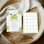 Invitation Parfait Mariage de Poires Hydrangea Verte pour une