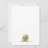 Invitation Parfait Match Avocado Wedding Enregistrer la date (Dos)