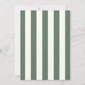 Invitation Parfait Match Tennis Green Wavy Fête des mariées (Dos)