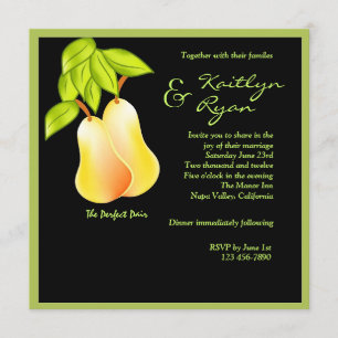 Invitation parfaite de mariage de automne de