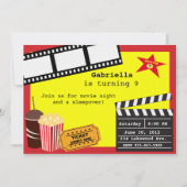Invitation parfaite de soirée cinéma (Devant)