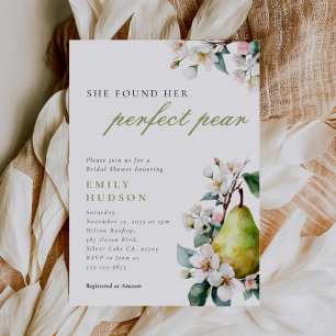 Invitation parfaite Pear Floral Bridal