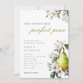 Invitation parfaite Pear Floral Bridal (Devant)