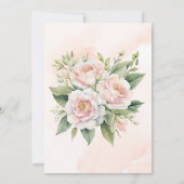 Invitation Parfaitement rose Peony Mariage Couples Douche (Dos)