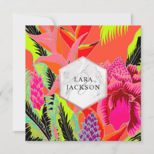 Invitation Parfaitement tropicale/gingembre/noix de coco/ti