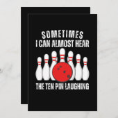 Invitation Parfois, Je Peux Presque Entendre Les Dix Pins Rir (Devant / Derrière)