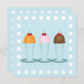 Invitation Parfum de crème glacée (Devant / Derrière)