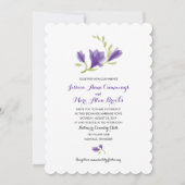 Invitation Parfum Freesia Petals | MARIAGE (Devant)